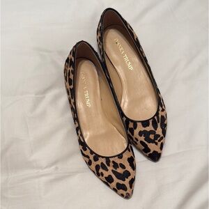 Ivanka Trump Tan and Black Leopard Heels